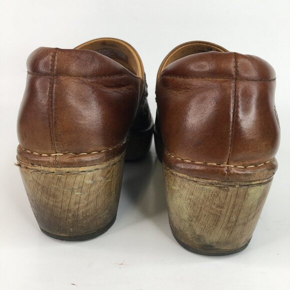 Ariat Bella Brown Leather Slip on Clogs Size 7.5 - Picture 8 of 16
